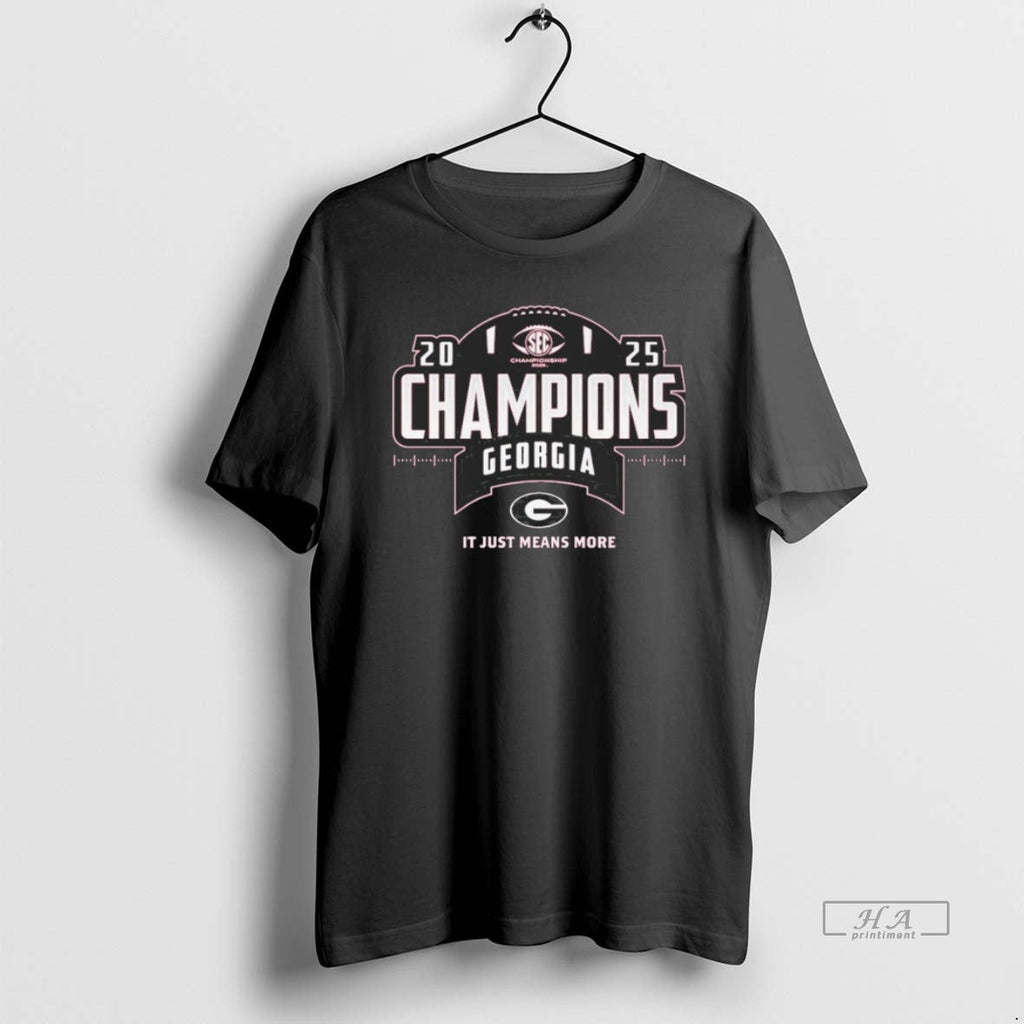 Official Georgia Bulldogs Sec Football Champions - Adult & Kids T-Shirts, Sweatshirts & Hoodies apparel design preview 1