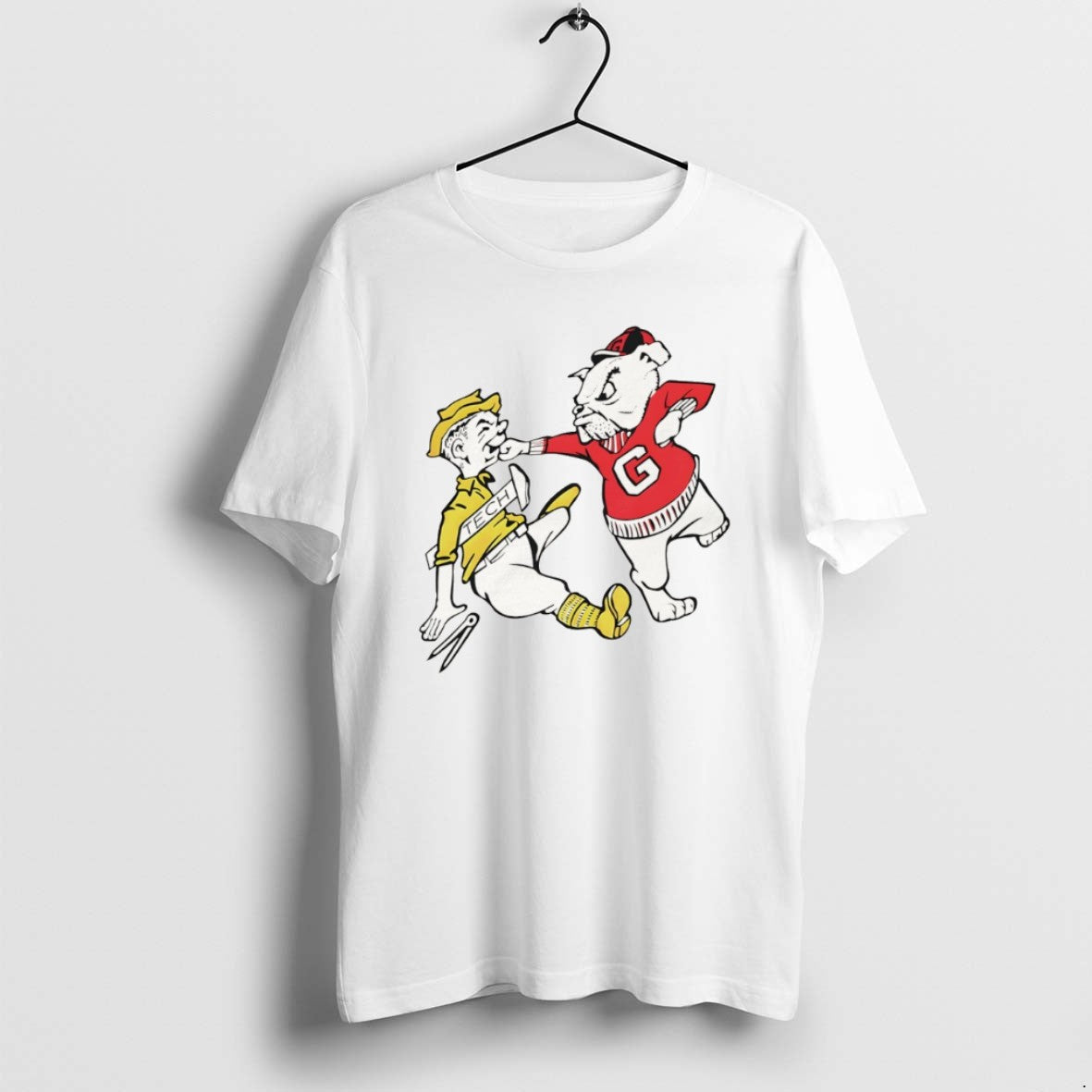Official Georgia Bulldogs Beat Tech Yellow Jackets - Adult & Kids T-Shirts, Sweatshirts & Hoodies apparel design preview 1