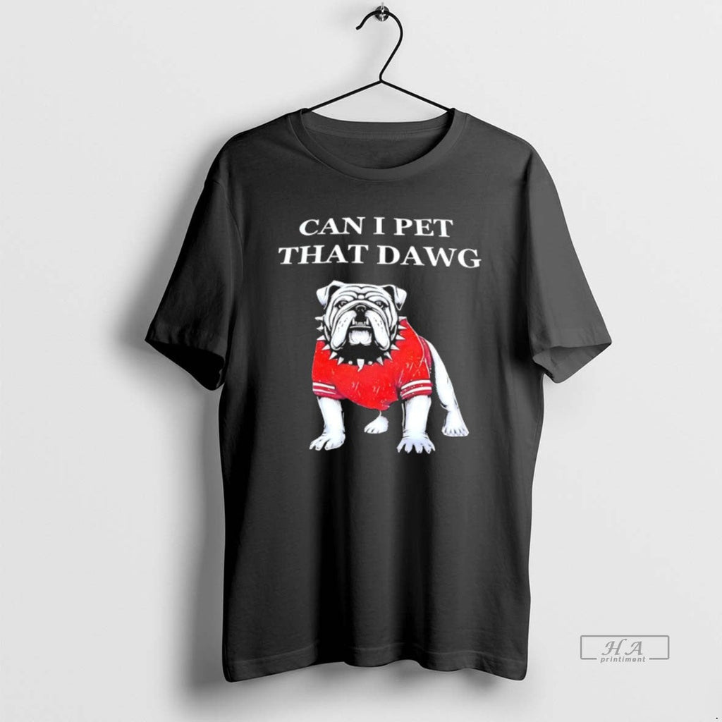 Official Georgia Bulldogs Can I Pet That Dawg Mascot - Adult & Kids T-Shirts, Sweatshirts & Hoodies apparel design preview 1