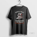 Official Georgia Whos That Coming Down The Track A - Adult & Kids T-Shirts, Sweatshirts & Hoodies apparel design preview 1