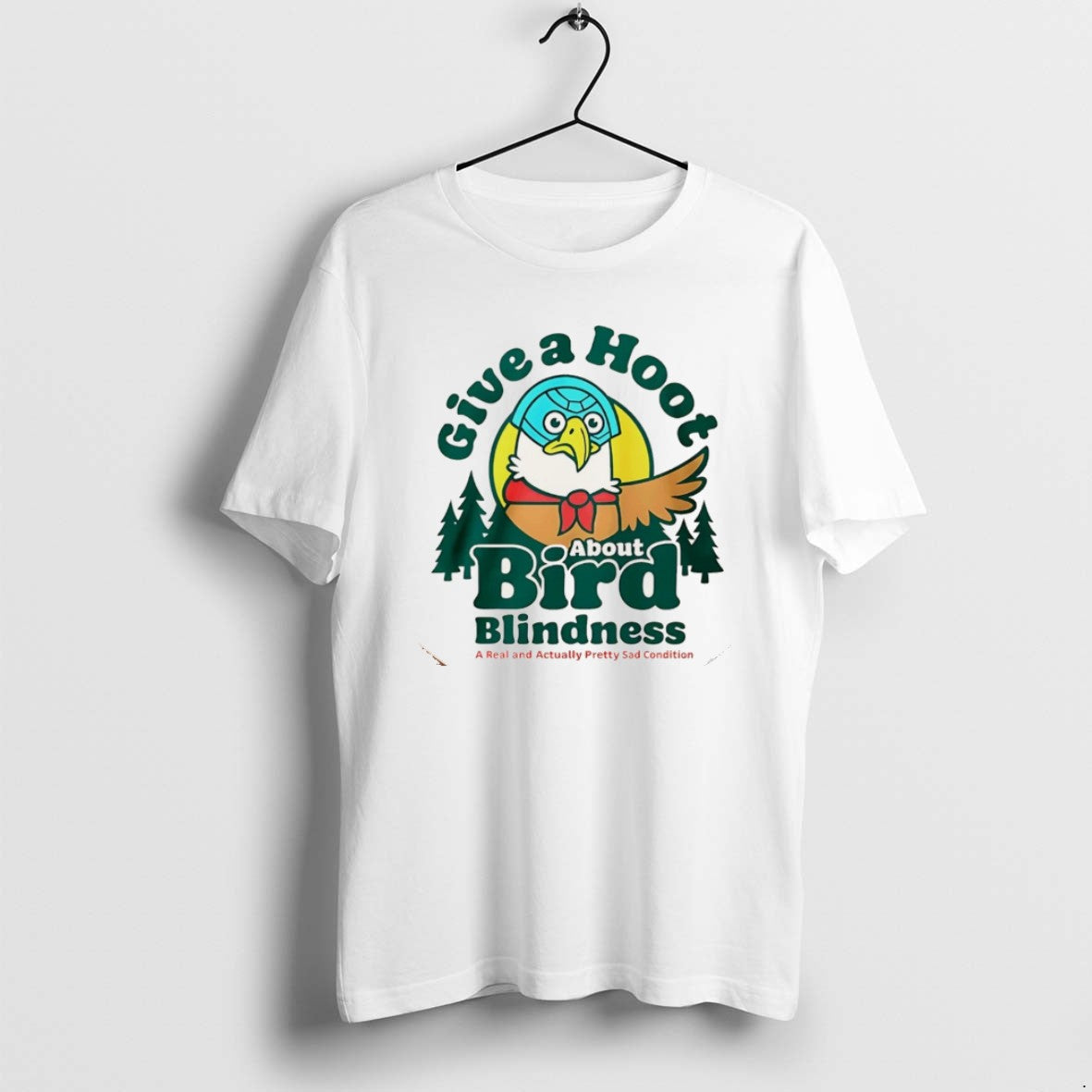 Official Give A Hoot About Bird Blindness Christmas - Adult & Kids T-Shirts, Sweatshirts & Hoodies apparel design preview 1