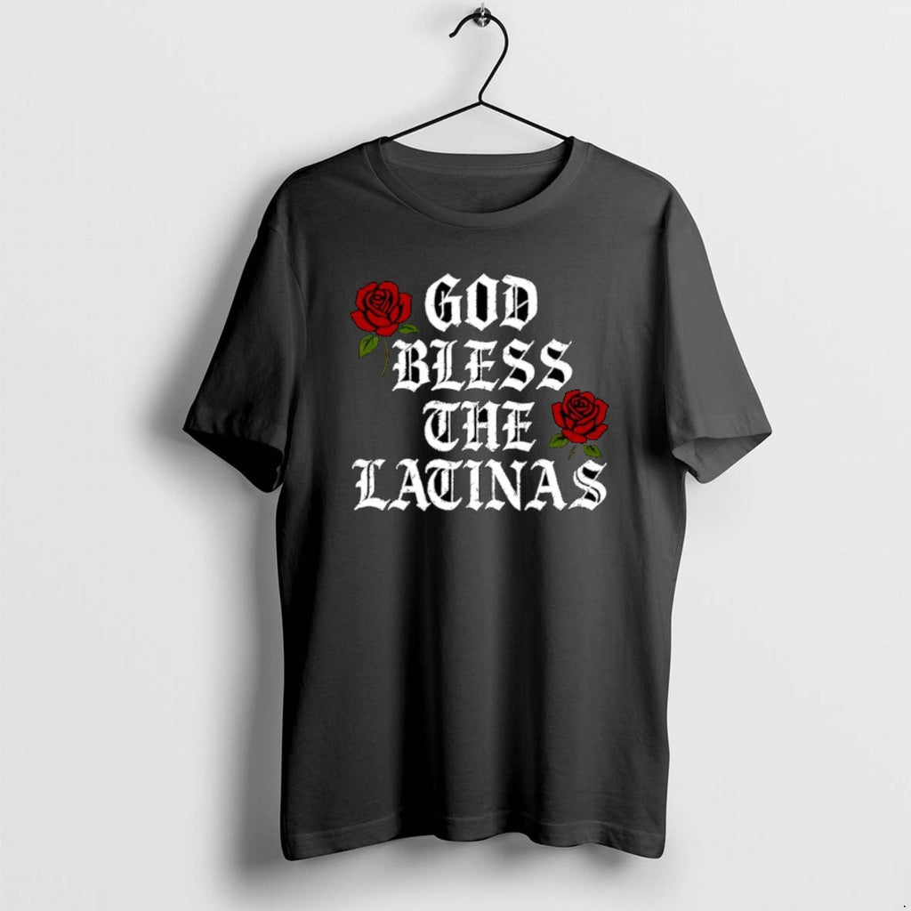 Official God Bless The Latinas Rose Christmas - Adult & Kids T-Shirts, Sweatshirts & Hoodies apparel design preview 1