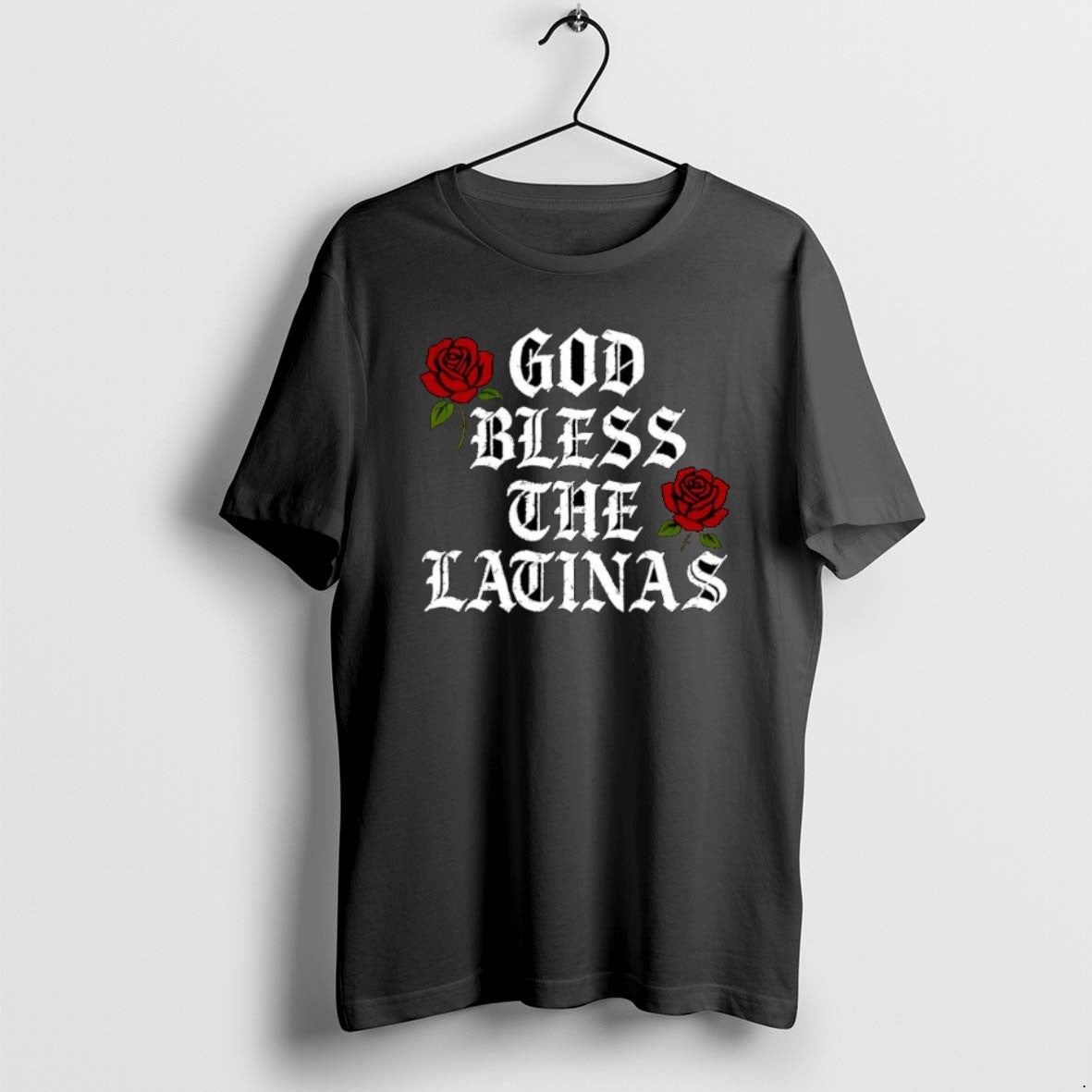 Official God Bless The Latinas Rose Christmas - Adult & Kids T-Shirts, Sweatshirts & Hoodies apparel design preview 1