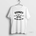 Official Goonies Never Say Die Est 1985 - Adult & Kids T-Shirts, Sweatshirts & Hoodies apparel design preview 1