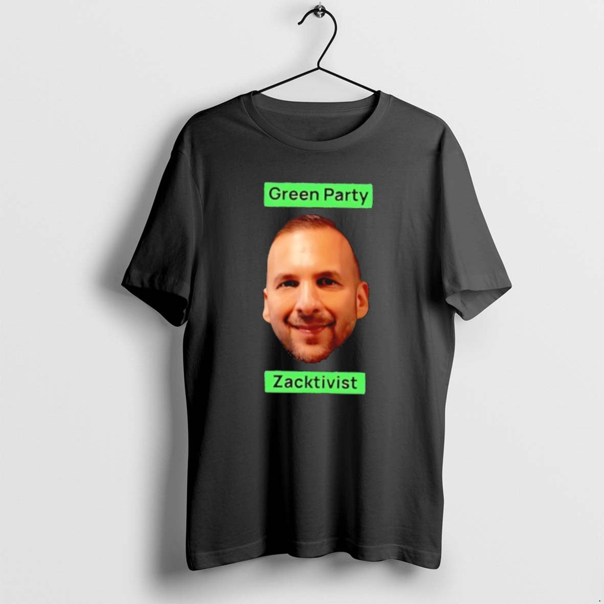 Official Green Party Activist Big Head - Adult & Kids T-Shirts, Sweatshirts & Hoodies apparel design preview 1