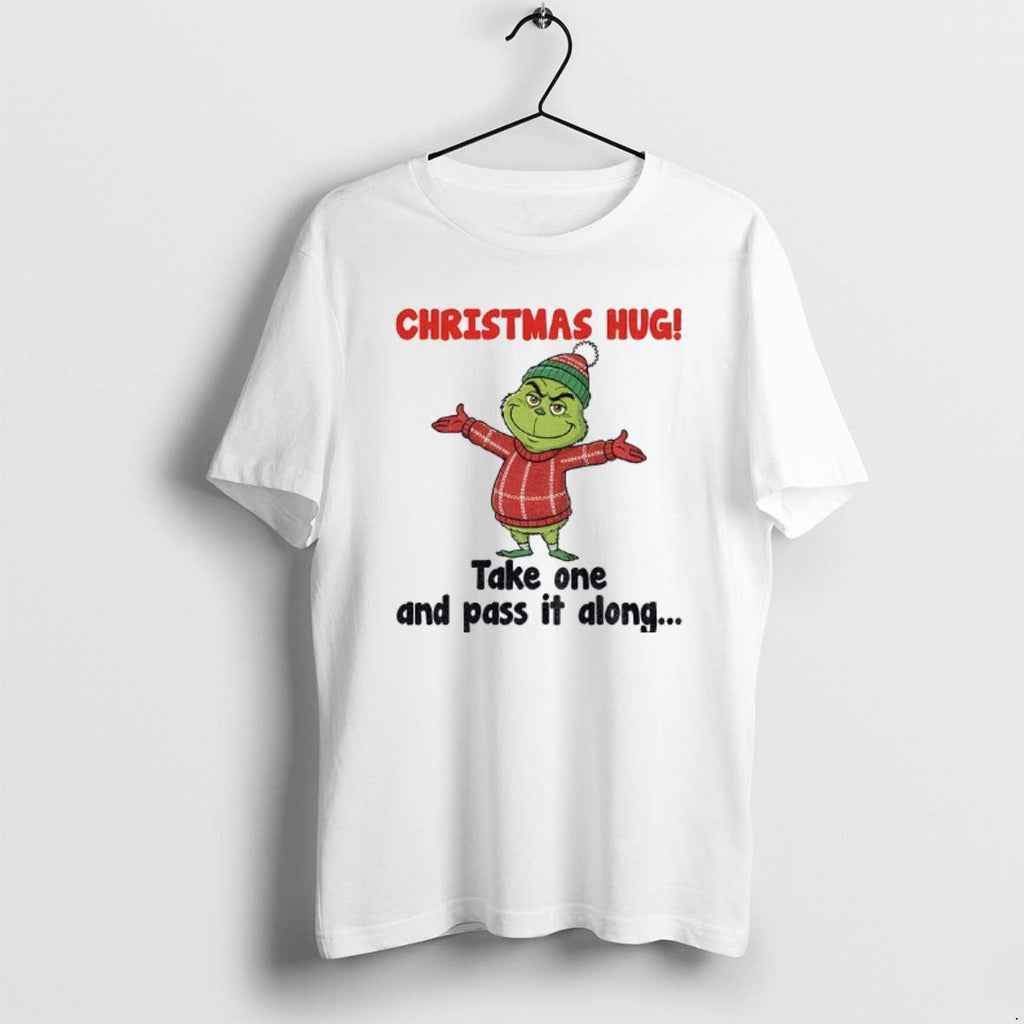 Official Grinch Christmas Hug Take One And Pass It - Adult & Kids T-Shirts, Sweatshirts & Hoodies apparel design preview 1