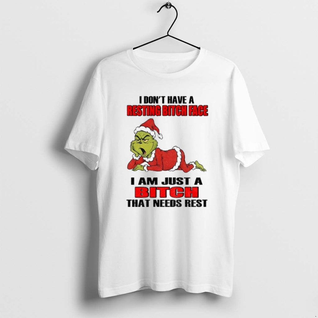 Official Grinch Santa I Dont Have A Resting Bitch - Adult & Kids T-Shirts, Sweatshirts & Hoodies apparel design preview 1