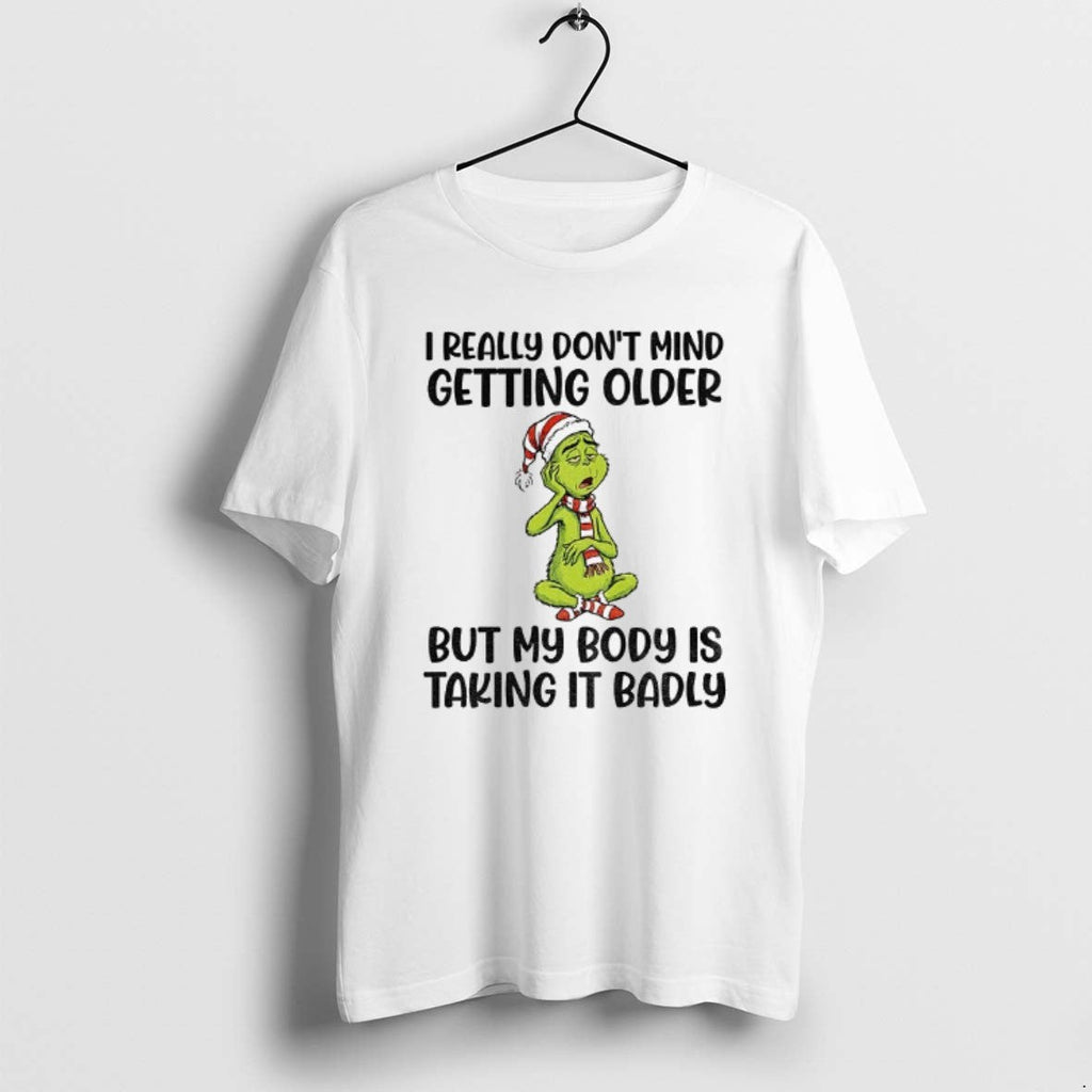 Official Grinch Santa I Really Dont Mind Getting - Adult & Kids T-Shirts, Sweatshirts & Hoodies apparel design preview 1