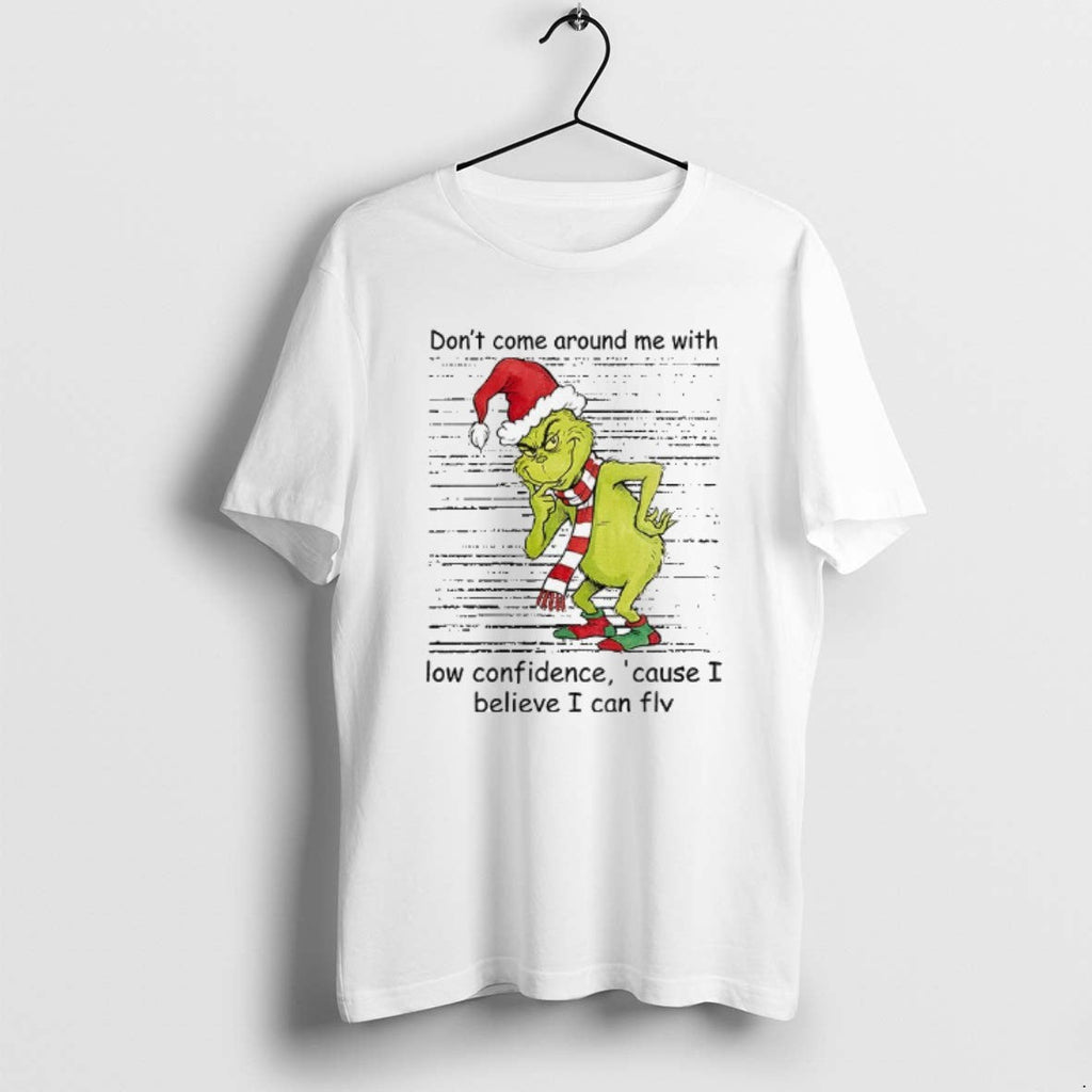 Official Grinch Santa Dont Come Around Me With Low - Adult & Kids T-Shirts, Sweatshirts & Hoodies apparel design preview 1