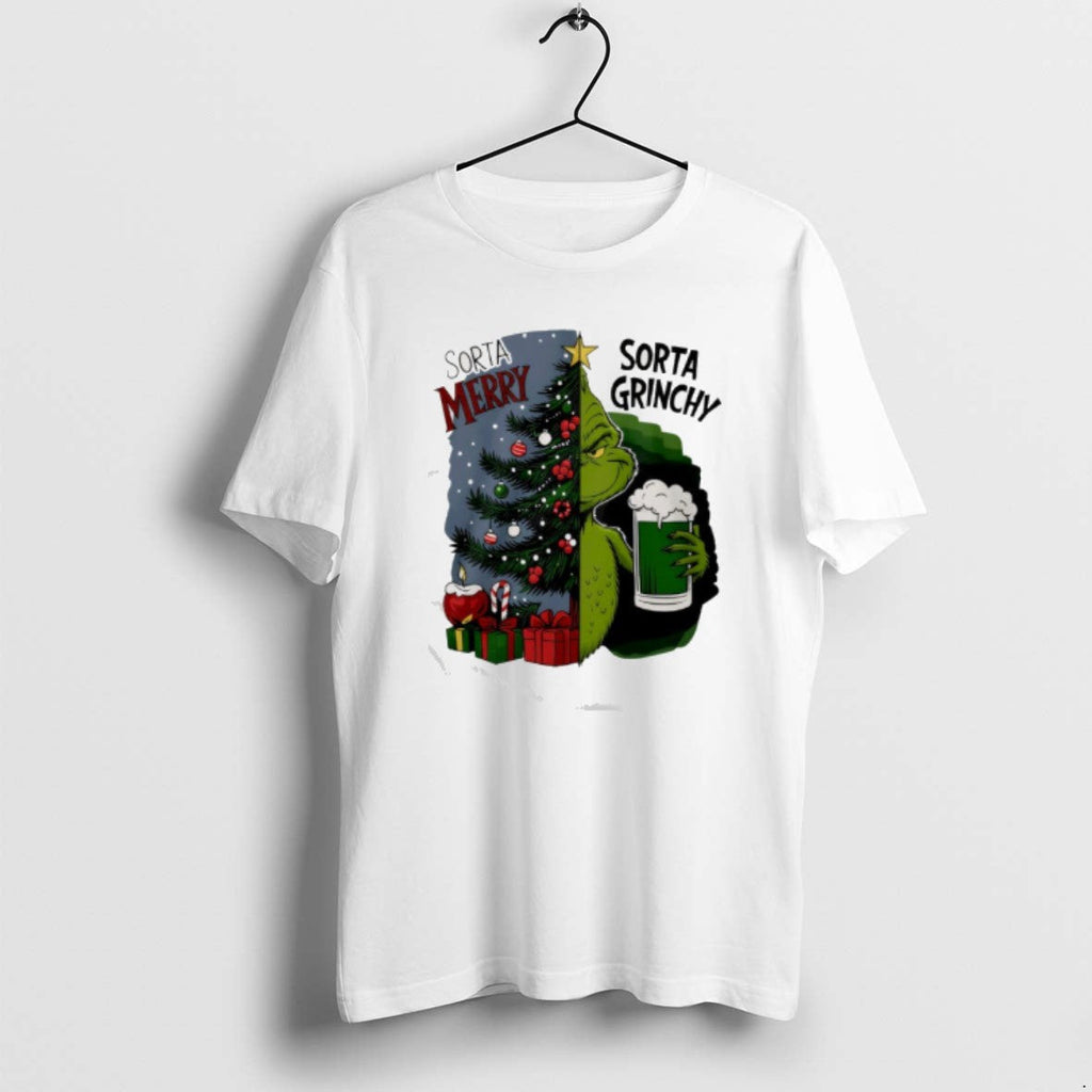 Official Grinch Sorta Merry Grinchy Christmas Holiday - Adult & Kids T-Shirts, Sweatshirts & Hoodies apparel design preview 1