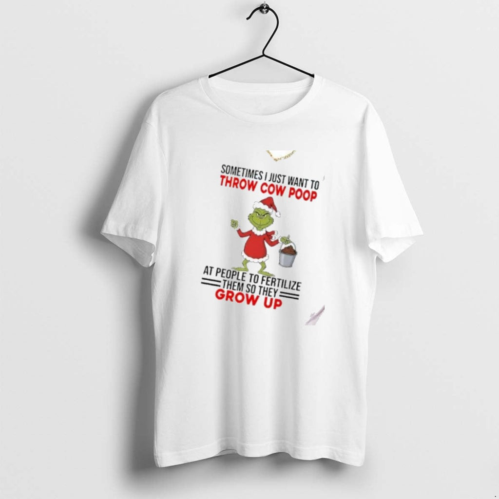 Official Grinch Sometimes I Just Want To Throw Cow - Adult & Kids T-Shirts, Sweatshirts & Hoodies apparel design preview 1