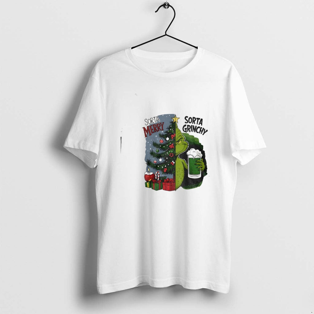 Official Grinch Sorta Merry Grinchy Christmas Tree - Adult & Kids T-Shirts, Sweatshirts & Hoodies apparel design preview 1