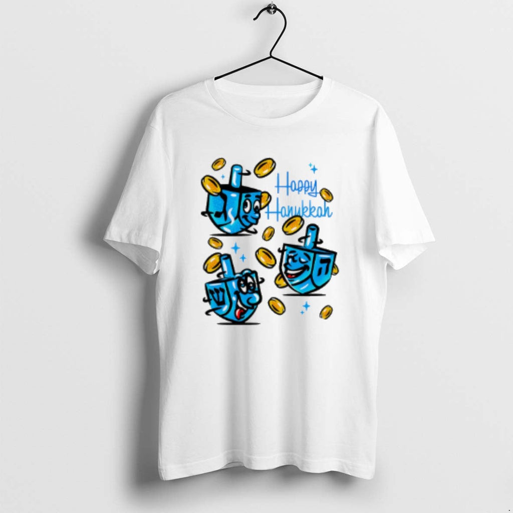 Official Happy Hanukkah Here Comes 2025 - Adult & Kids T-Shirts, Sweatshirts & Hoodies apparel design preview 1