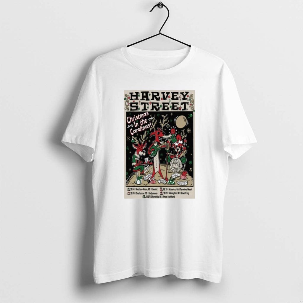 Official Harvey Street Christmas In The Carolinas - Adult & Kids T-Shirts, Sweatshirts & Hoodies apparel design preview 1