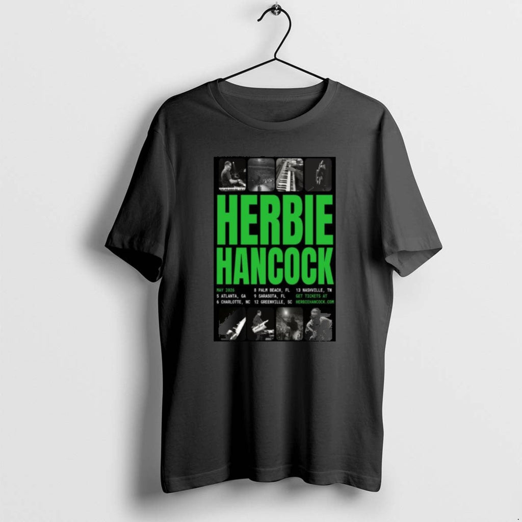 Official Herbie Hancock May Tour 2026 - Adult & Kids T-Shirts, Sweatshirts & Hoodies apparel design preview 1
