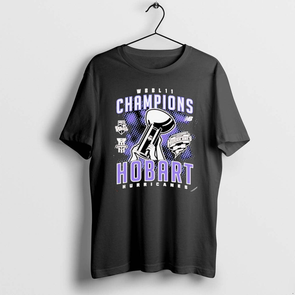 Official Hobart Hurricanes Wbbl 2026 Champions - Adult & Kids T-Shirts, Sweatshirts & Hoodies apparel design preview 1