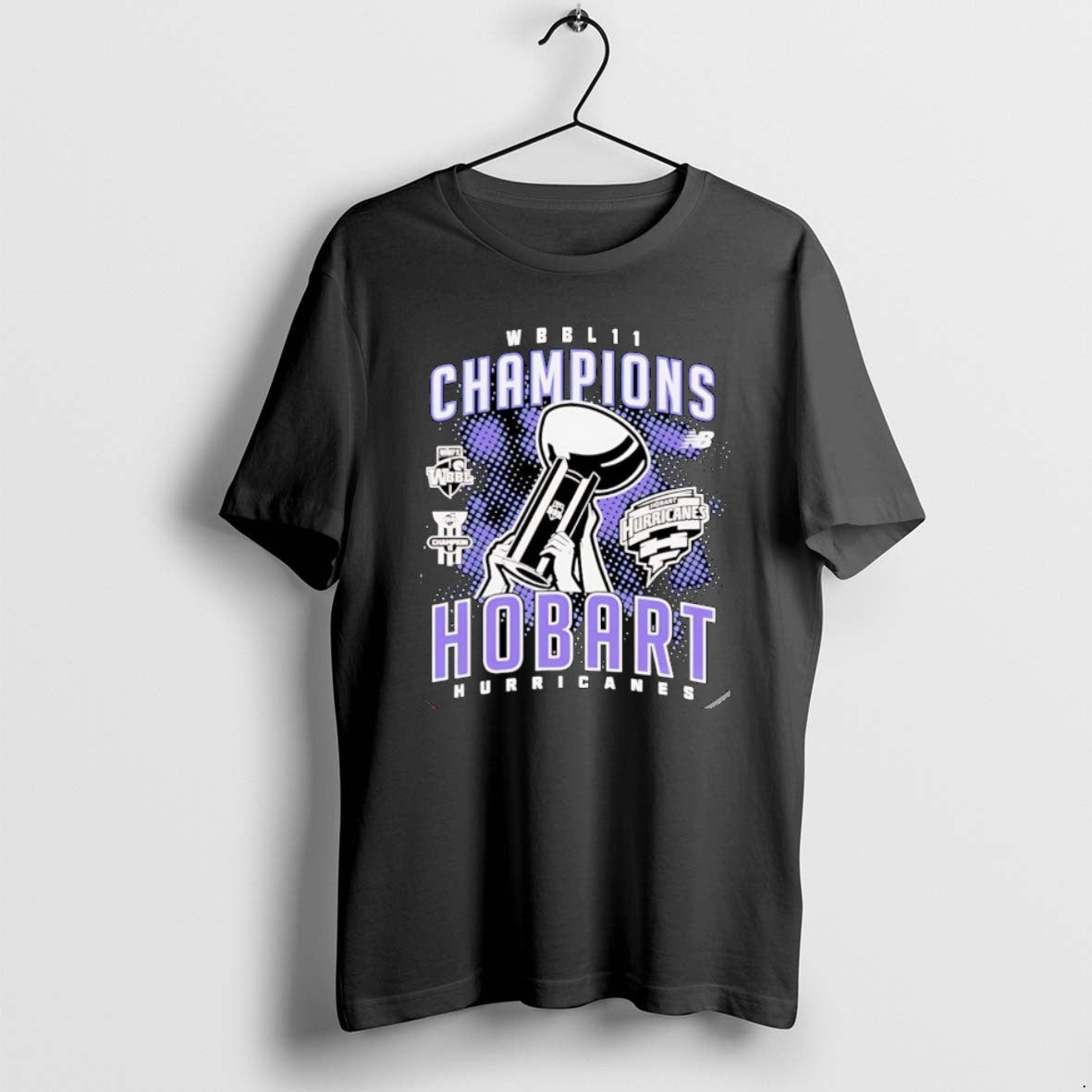 Official Hobart Hurricanes Wbbl 2026 Champions - Adult & Kids T-Shirts, Sweatshirts & Hoodies apparel design preview 1