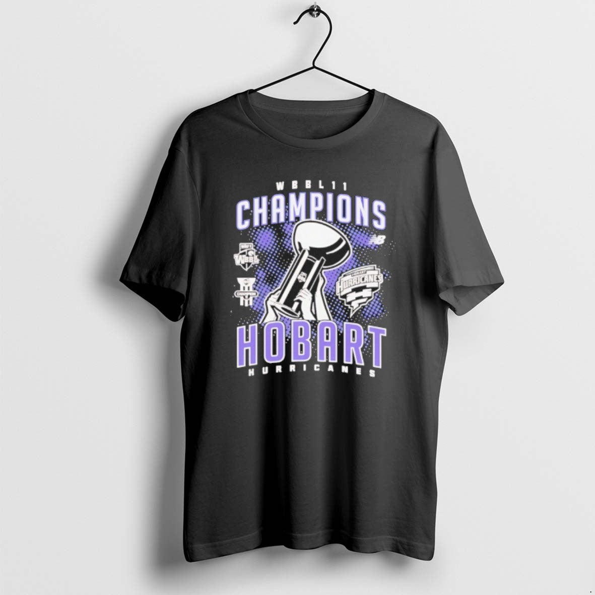 Official Hobart Hurricanes Wbbl 2026 Champions - Adult & Kids T-Shirts, Sweatshirts & Hoodies apparel design preview 1