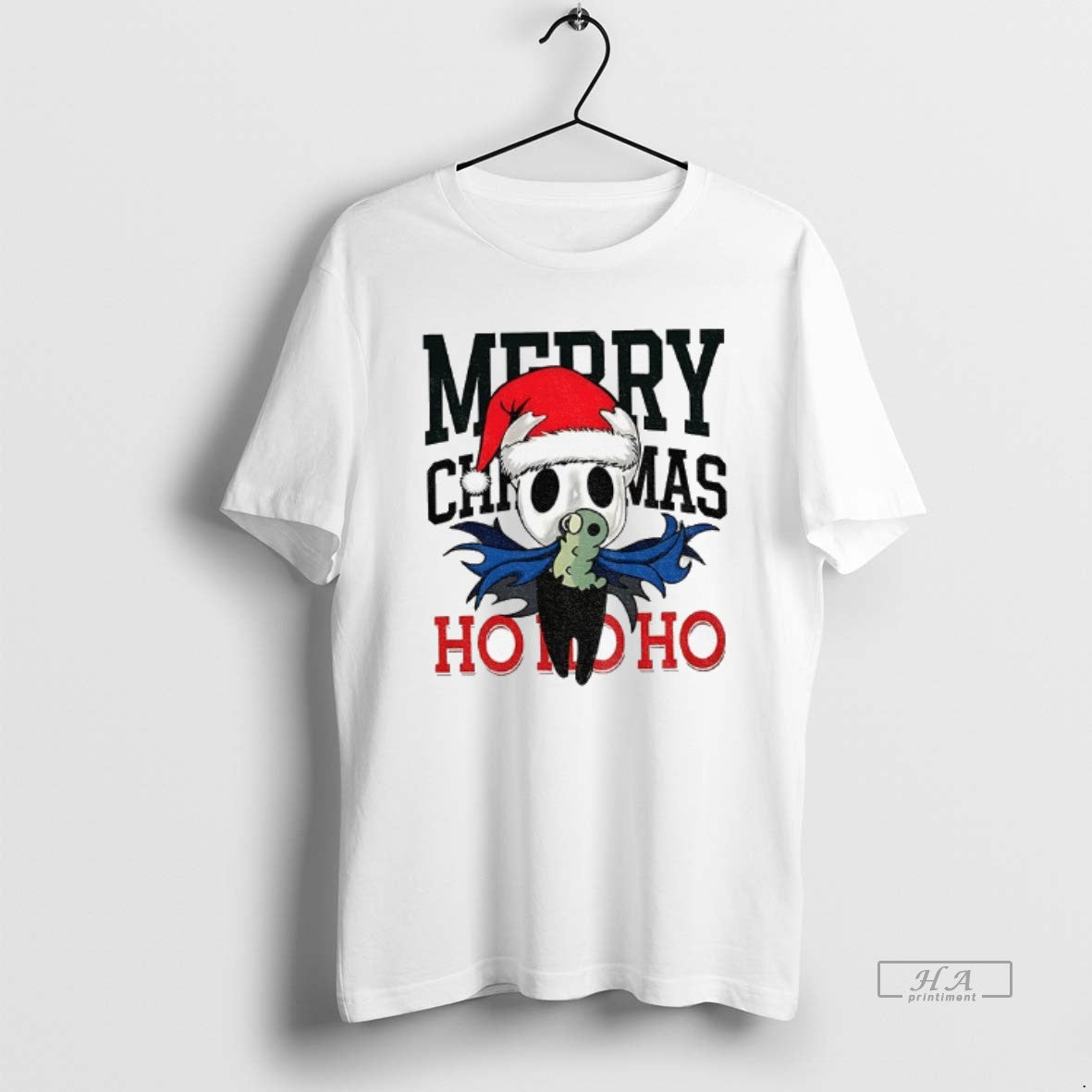 Official Hollow Knight Ringer Merry Christmas Ho - Adult & Kids T-Shirts, Sweatshirts & Hoodies apparel design preview 1