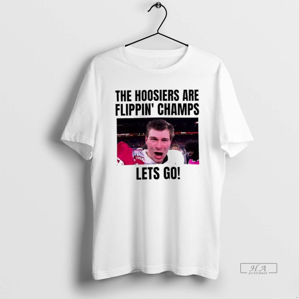 Official Hoosiers Are Flippin Champs Lets Go - Adult & Kids T-Shirts, Sweatshirts & Hoodies apparel design preview 1