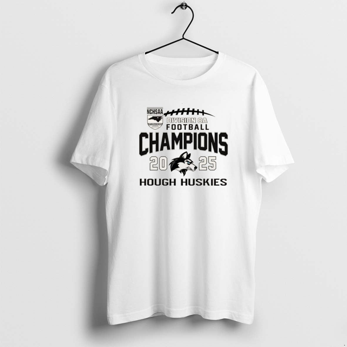 Official Hough Huskies 2025 Nchsaa Division 8a - Adult & Kids T-Shirts, Sweatshirts & Hoodies apparel design preview 1