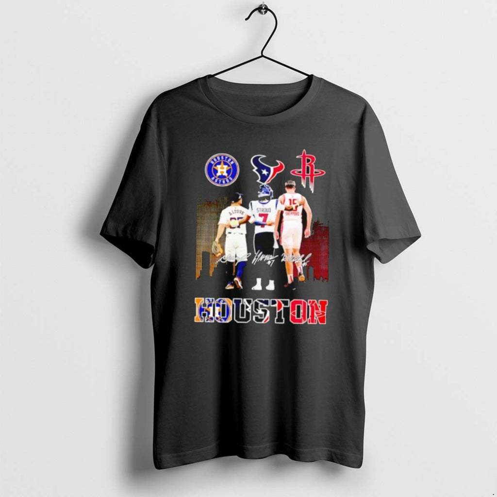Official Houston Astros Jose Altuve Texans C J - Adult & Kids T-Shirts, Sweatshirts & Hoodies apparel design preview 1