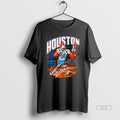 Official Houston Oil Derricks Space Shuttle Skeleton - Adult & Kids T-Shirts, Sweatshirts & Hoodies apparel design preview 1