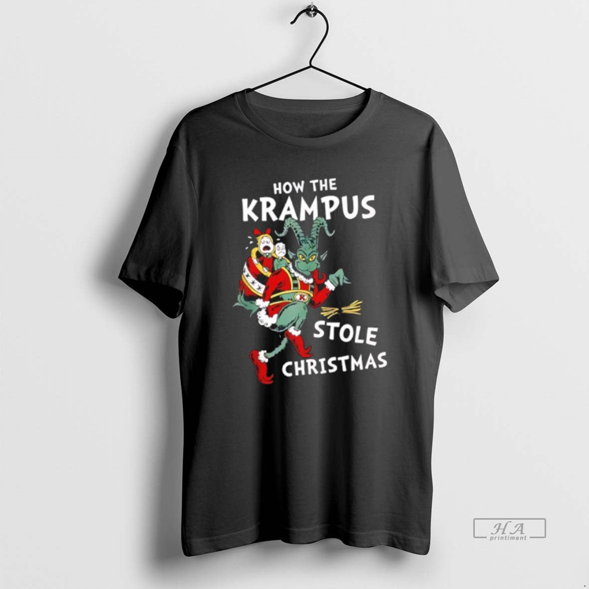 Official How The Krampus Stole Christmas - Adult & Kids T-Shirts, Sweatshirts & Hoodies apparel design preview 1