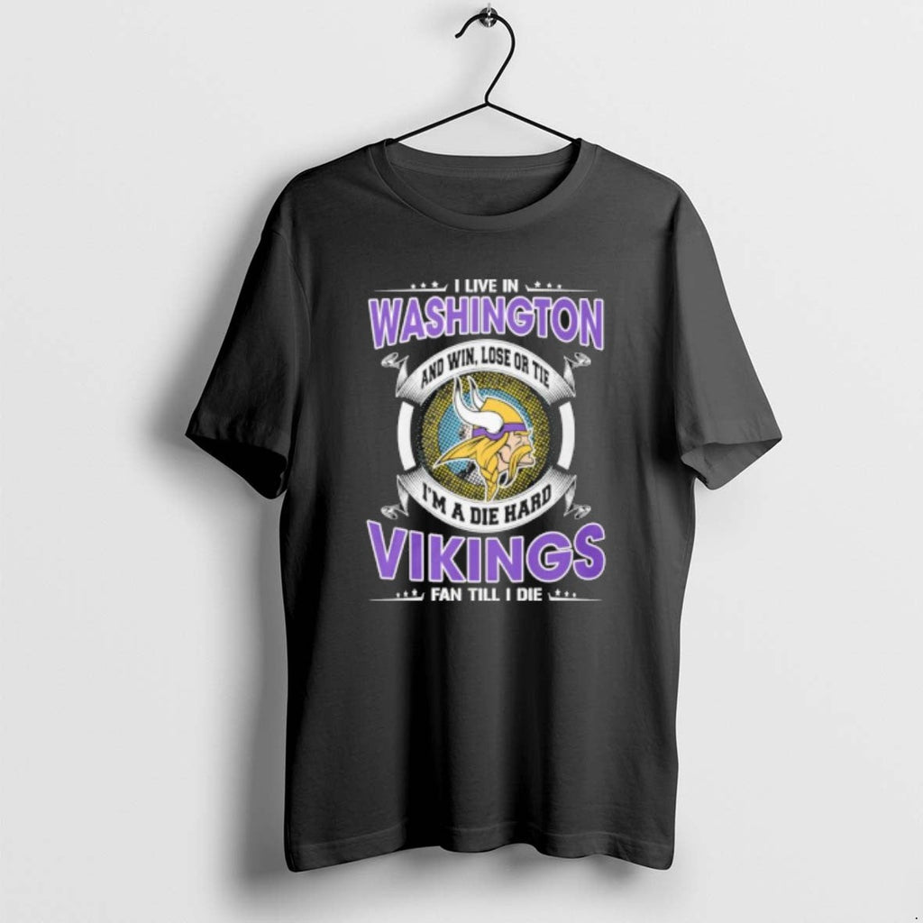 Official I Live In Washington And Win Lose Or Tie Im - Adult & Kids T-Shirts, Sweatshirts & Hoodies apparel design preview 1