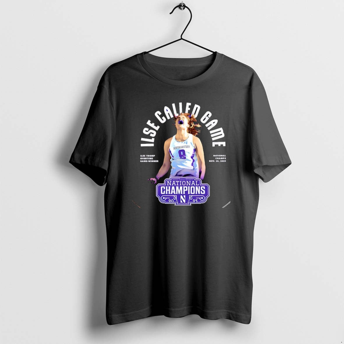 Official Ilse Tromp Northwestern Field Hockey 2025 - Adult & Kids T-Shirts, Sweatshirts & Hoodies apparel design preview 1