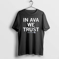 Official In Ava Zediker We Trust Circle Black - Adult & Kids T-Shirts, Sweatshirts & Hoodies apparel design preview 1