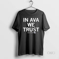 Official In Ava Zediker We Trust Creighton Bluejays - Adult & Kids T-Shirts, Sweatshirts & Hoodies apparel design preview 1