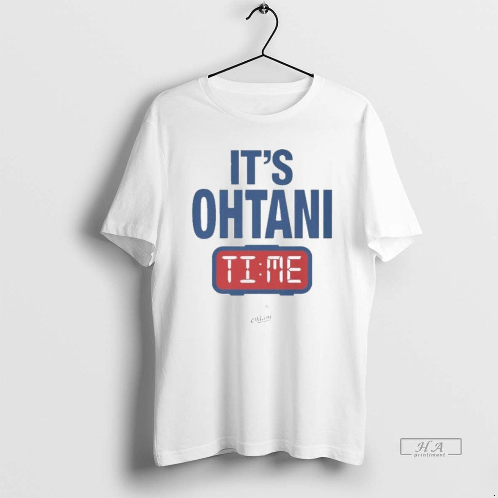 Official Its Ohtani Time - Adult & Kids T-Shirts, Sweatshirts & Hoodies apparel design preview 1