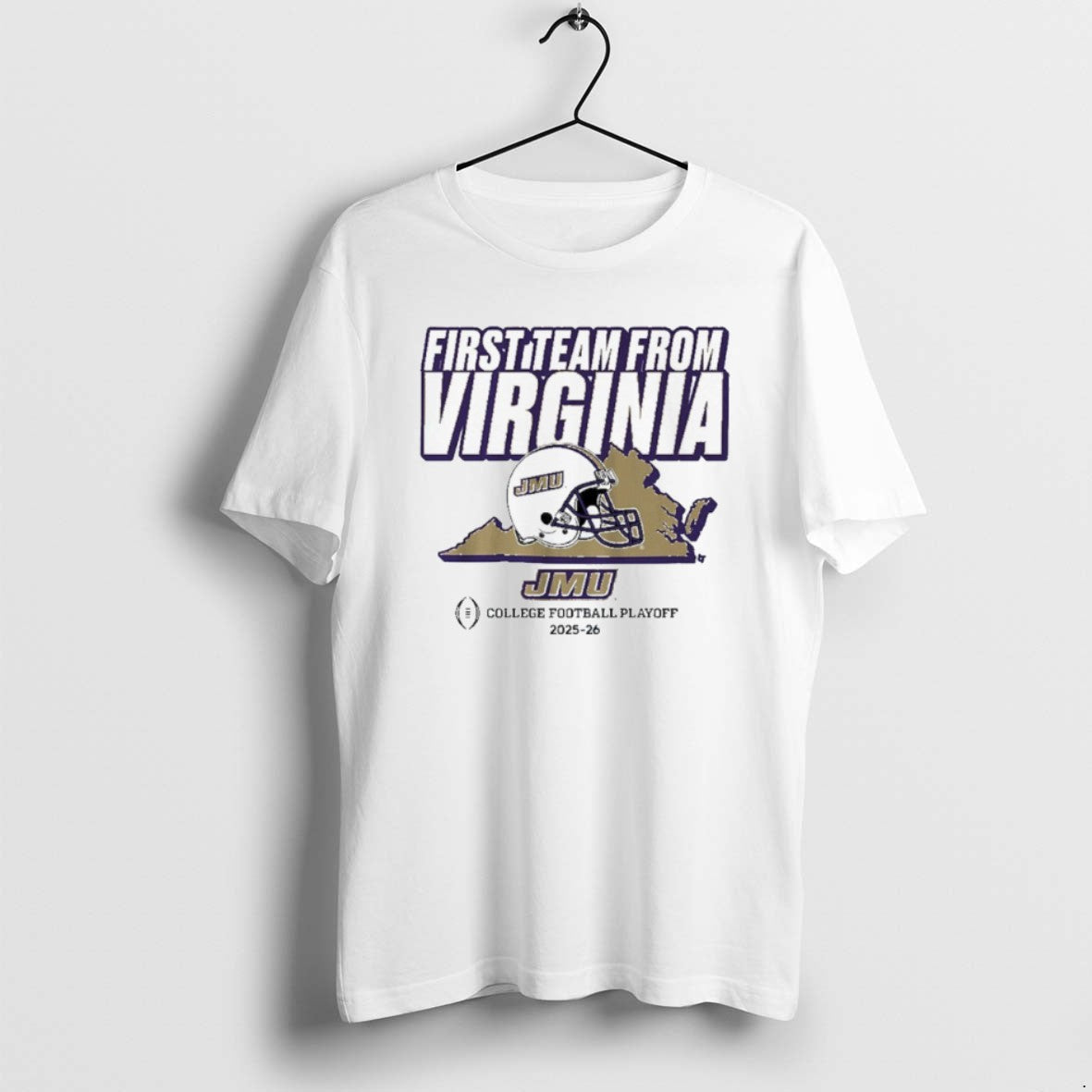 Official Jmu Football Cfps First Team From Virginia - Adult & Kids T-Shirts, Sweatshirts & Hoodies apparel design preview 1