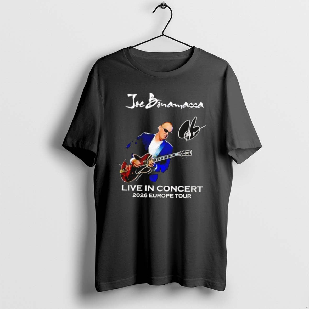 Official Joe Bonamassa Live In Concert Tour 2026 - Adult & Kids T-Shirts, Sweatshirts & Hoodies apparel design preview 1