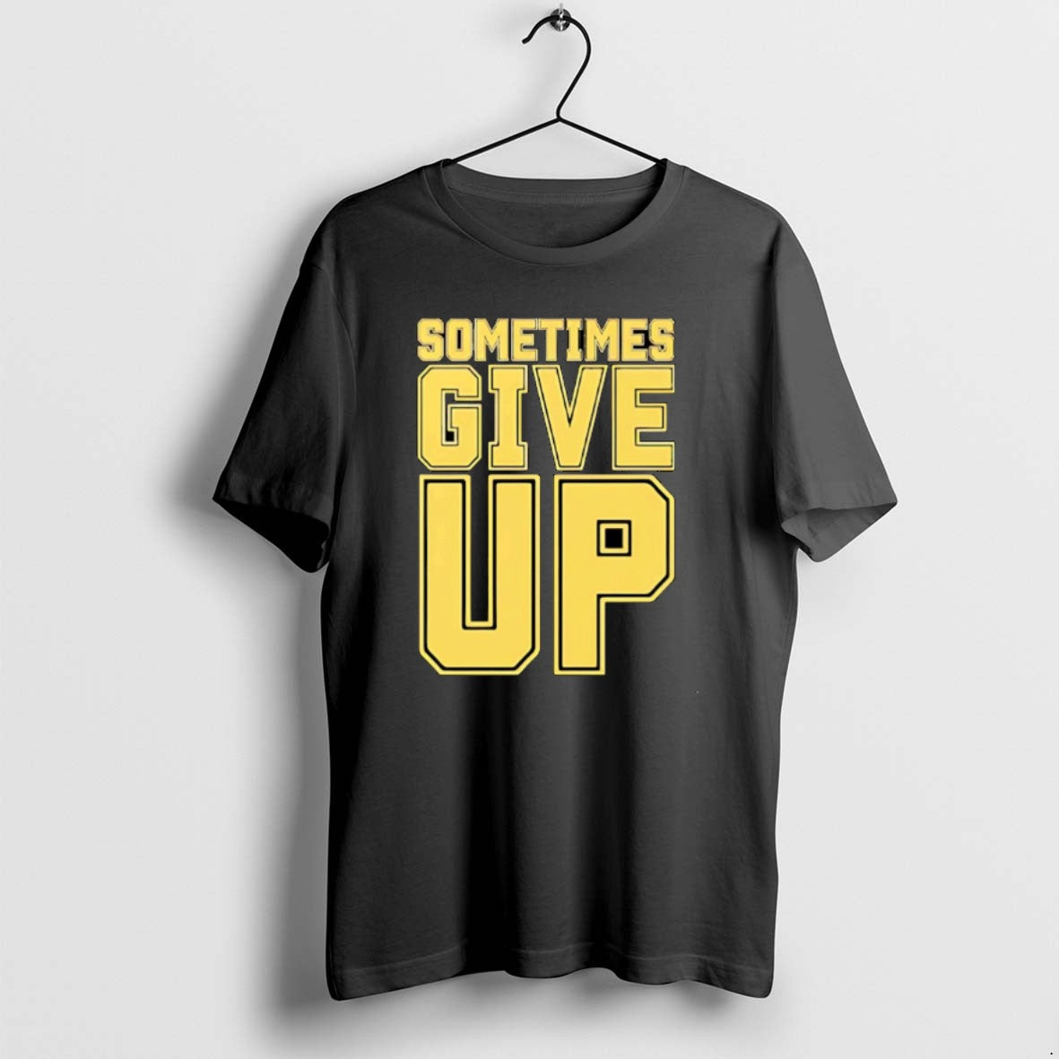 Official John Cena Sometimes Give Up Text Christmas - Adult & Kids T-Shirts, Sweatshirts & Hoodies apparel design preview 1