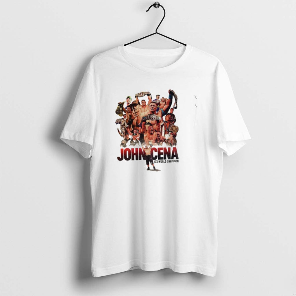 Official John Cena Wrestlemania 17th Championship - Adult & Kids T-Shirts, Sweatshirts & Hoodies apparel design preview 1