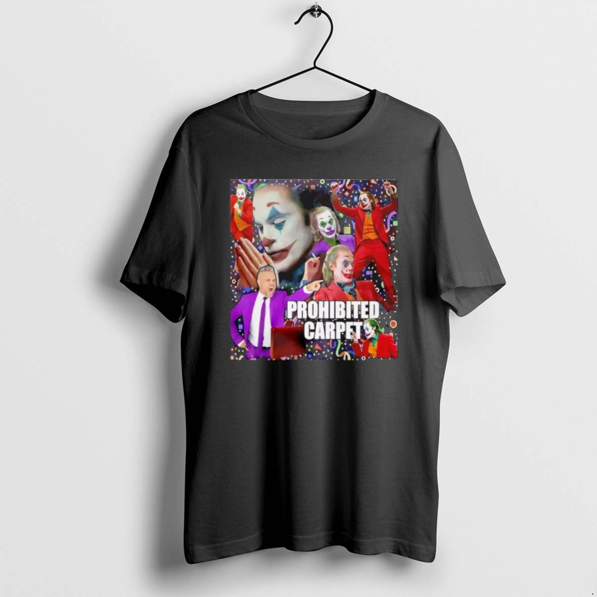 Official Joker Prohibited Carpet - Adult & Kids T-Shirts, Sweatshirts & Hoodies apparel design preview 1