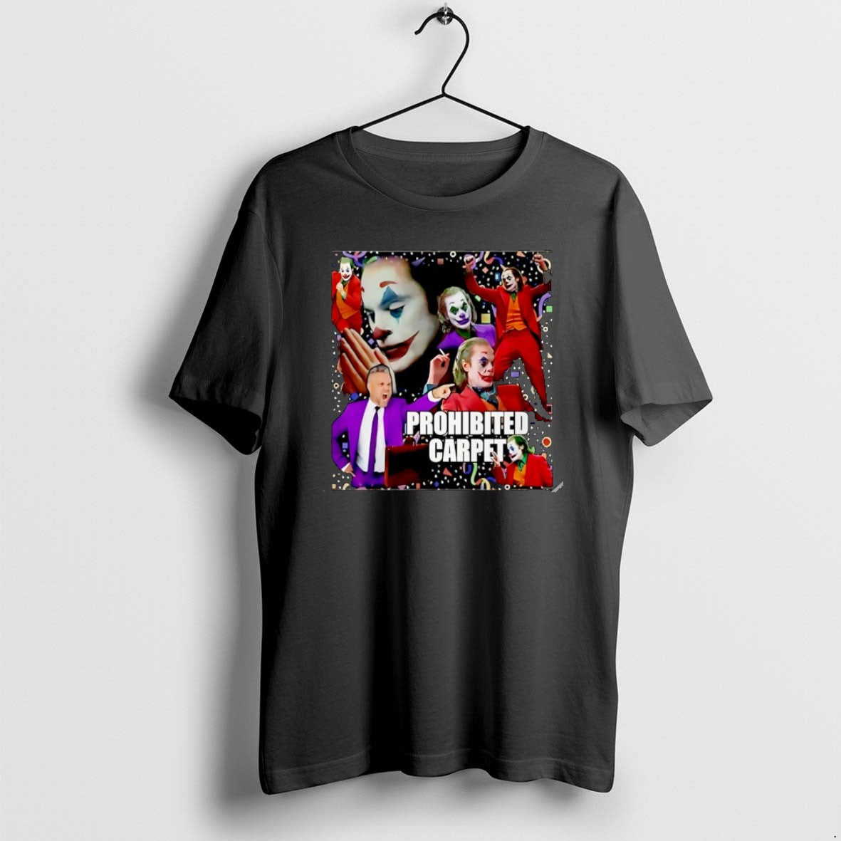 Official Joker Prohibited Carpet Graphic Christmas - Adult & Kids T-Shirts, Sweatshirts & Hoodies apparel design preview 1
