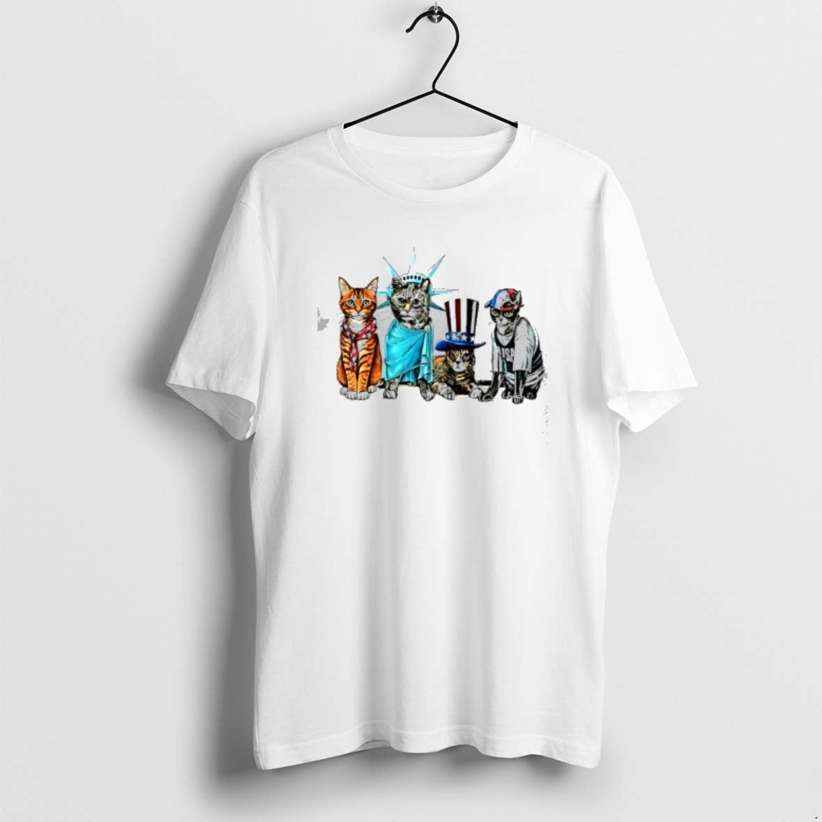 Official Josh Oconnor Patriotic Usa Cats - Adult & Kids T-Shirts, Sweatshirts & Hoodies apparel design preview 1