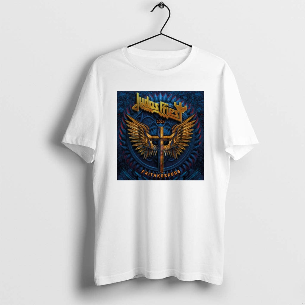Official Judas Priest Faithkeepers European Tour 2026 - Adult & Kids T-Shirts, Sweatshirts & Hoodies apparel design preview 1