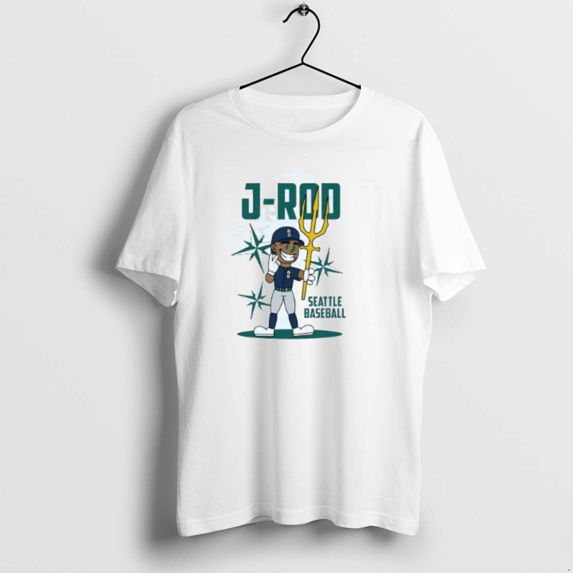 Official Julio Rodriguez J Rod Cartoon Seattle - Adult & Kids T-Shirts, Sweatshirts & Hoodies apparel design preview 1