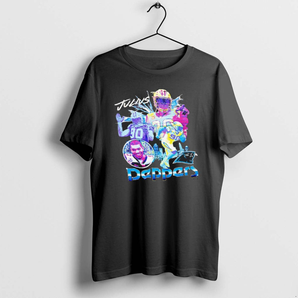 Official Julius Peppers Carolina Panthers Vintage - Adult & Kids T-Shirts, Sweatshirts & Hoodies apparel design preview 1