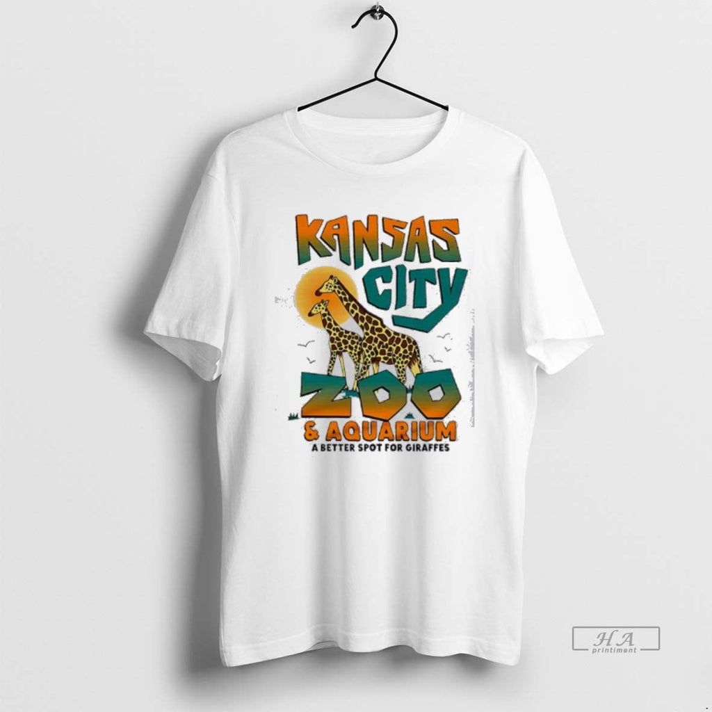 Official Kansas City Zoo And Aquarium Giraffes - Adult & Kids T-Shirts, Sweatshirts & Hoodies apparel design preview 1