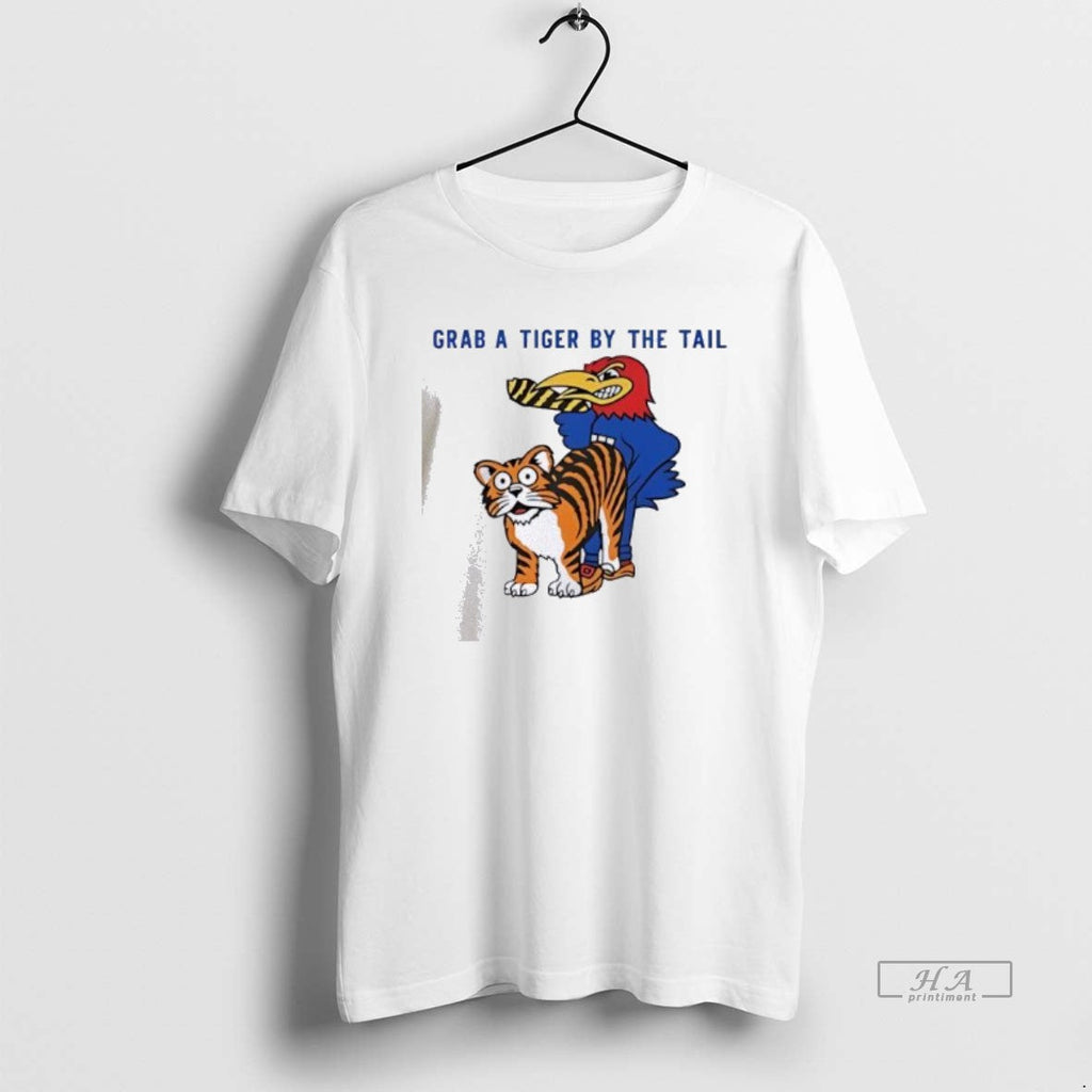 Official Kansas Vs Missouri Rivalry Grab A Tiger By - Adult & Kids T-Shirts, Sweatshirts & Hoodies apparel design preview 1