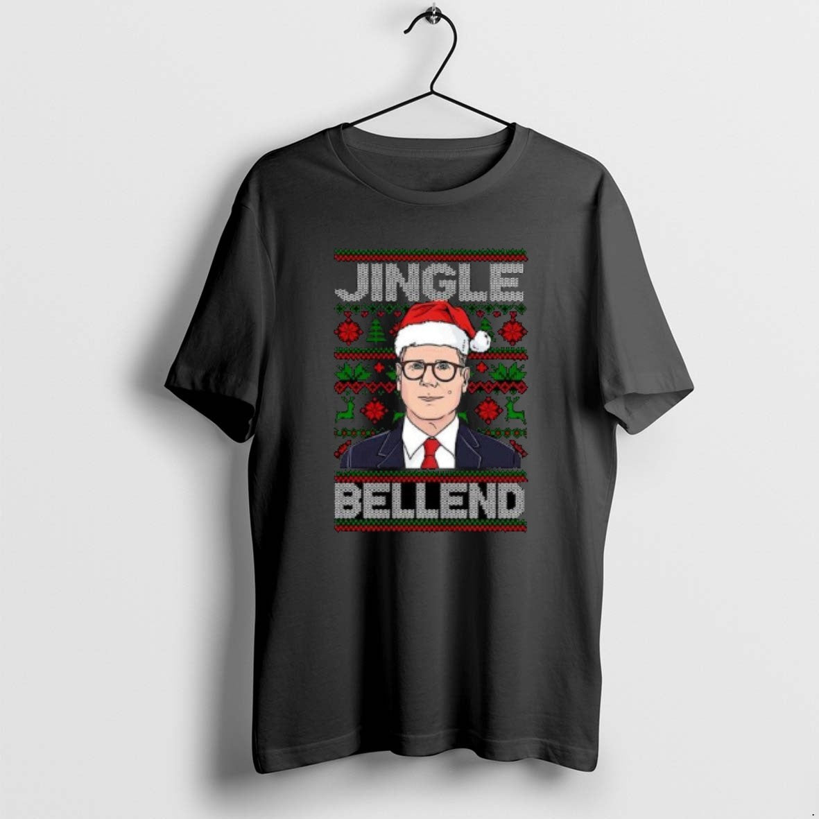 Official Keir Starmer Jingle Bellend Ugly Christmas - Adult & Kids T-Shirts, Sweatshirts & Hoodies apparel design preview 1