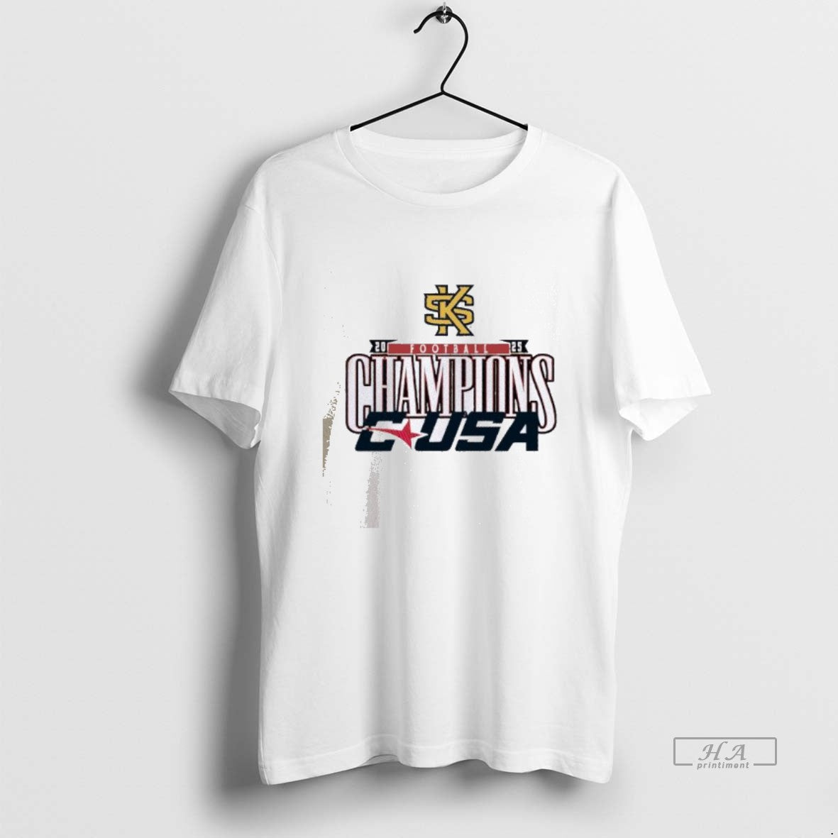Official Kennesaw State Owls 2025 C Usa Football - Adult & Kids T-Shirts, Sweatshirts & Hoodies apparel design preview 1