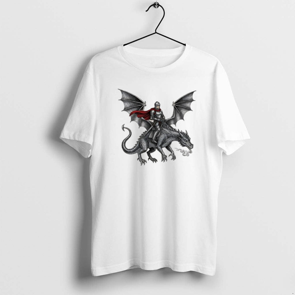 Official Knight Riding Dragon Art - Adult & Kids T-Shirts, Sweatshirts & Hoodies apparel design preview 1