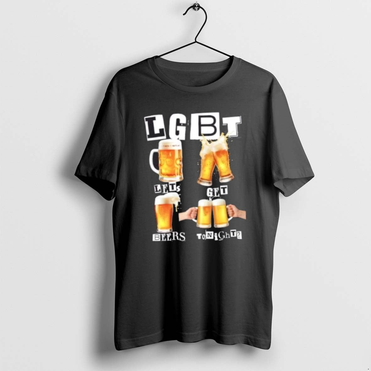 Official Lgbt Lets Get Beers Tonight - Adult & Kids T-Shirts, Sweatshirts & Hoodies apparel design preview 1