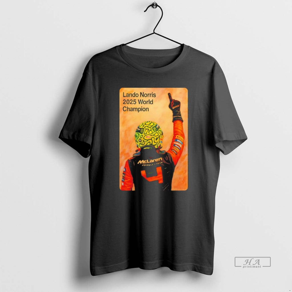 Official Lando Norris 2025 Champion F1 Victory - Adult & Kids T-Shirts, Sweatshirts & Hoodies apparel design preview 1